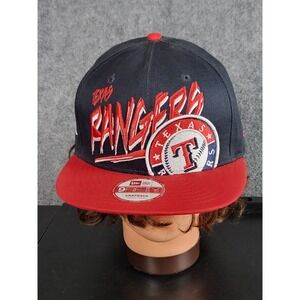 New Era Texas Rangers Hat 9FIFTY Snapback Baseball Cap MLB Red‎ Blue